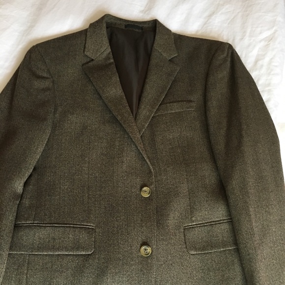 Camel color haring-bone blazer - Picture 2 of 4